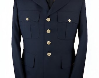 US Army Dress Blue Tropical Coat: Military Reproduction, Silk Lined