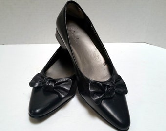 black dress shoes 1 inch heel