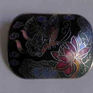 CLOISONNE Emaille Gürtelschnalle, Bolo, Schal Zubehör