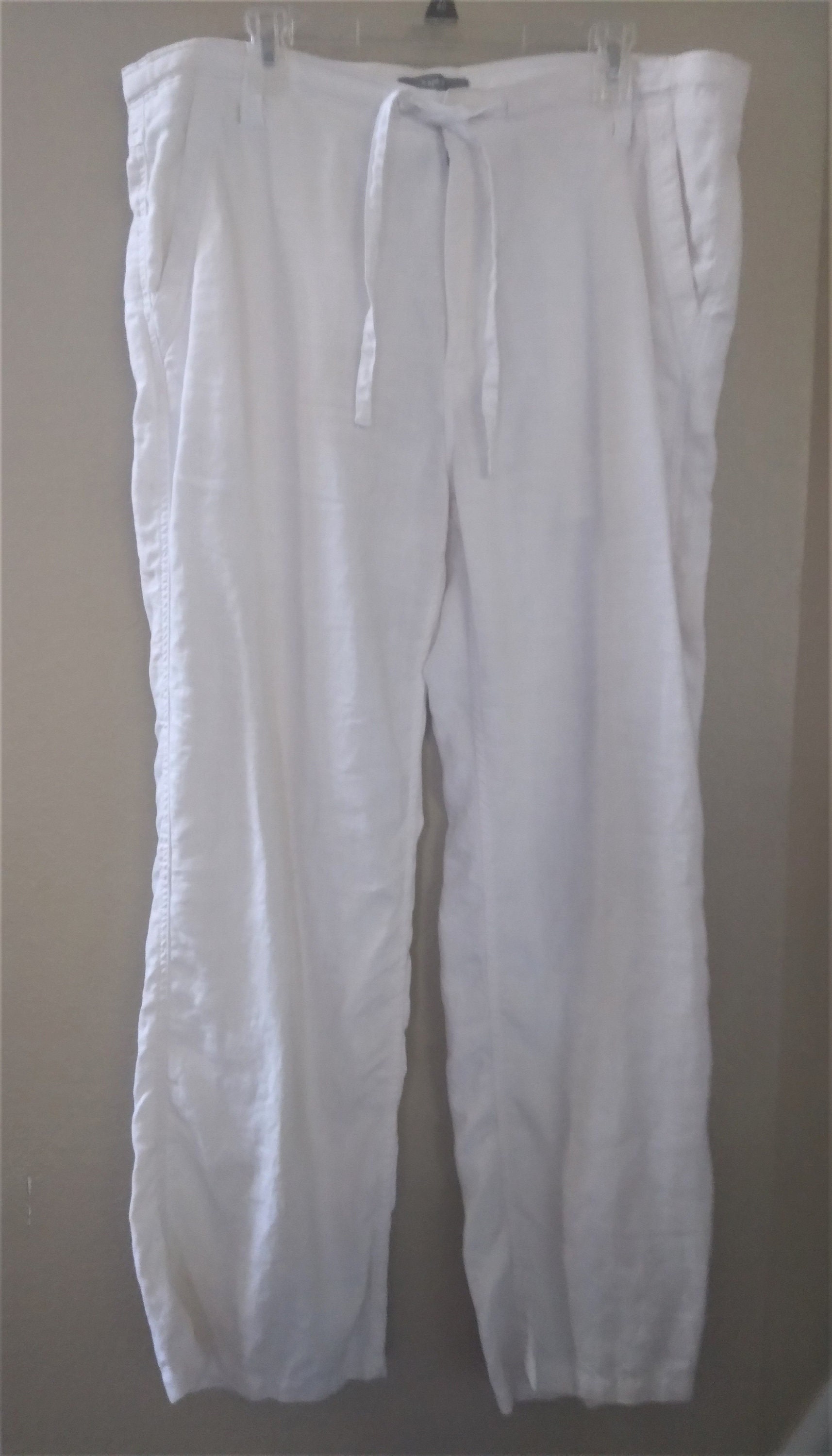 White Drawstring Pants - Etsy