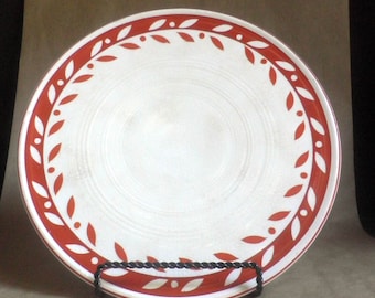 Rare 1920's MORIYAMA Cake / Serving Platter, hand painted in Japan bold graphic Design, Japanese ceramics