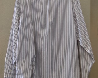 john henry dress shirts John Henry Fitted Collection Men's Dress Shirts White Size 15.5 32-33 Button Up