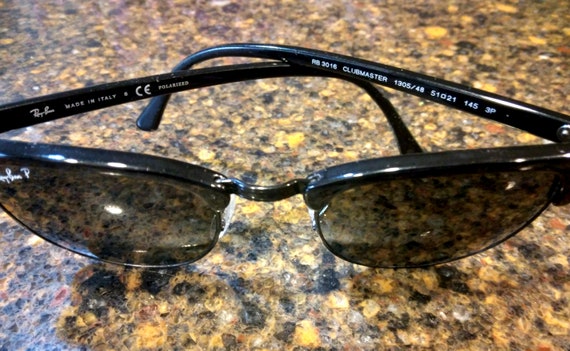 Ray-Ban Clubmaster polarized Sunglasses, Unisex s… - image 9