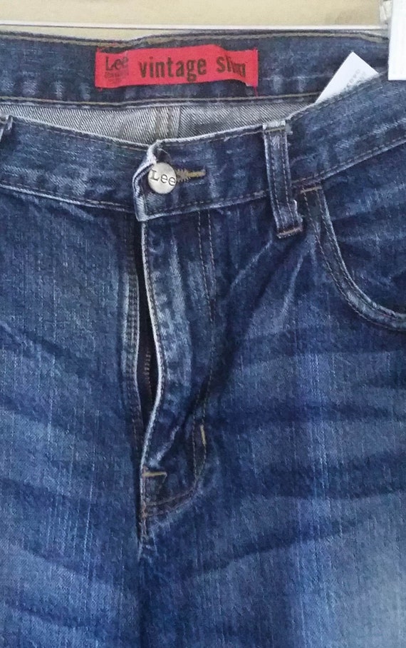 LEE Dungarees Vintage Slim Denim Blue Jeans Men s Size 34 32 LVS Etsy Canada