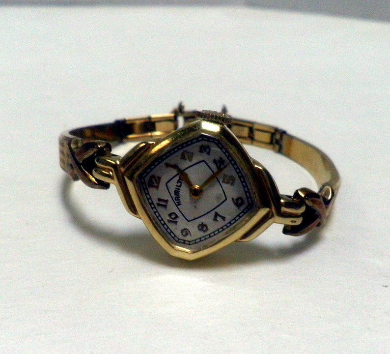 vintage hamilton ladies watch 14k