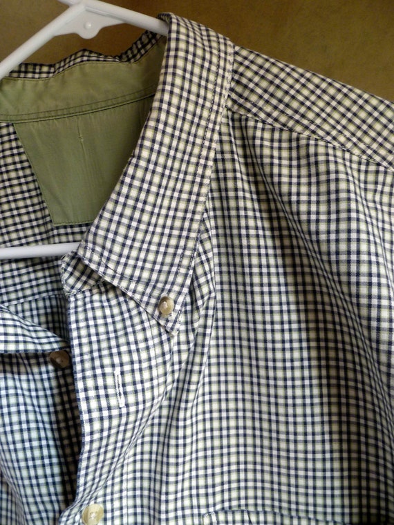 Classic CHECKed shirt, Sage green, black and white - image 4
