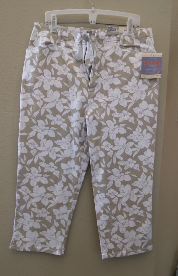 NWT Vintage 1990's Stretch Capri Pants by FADED GLORY Jeans Co