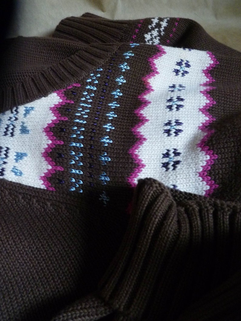 Women/'s Large Soft knit SALE..FairIsle design Sweater