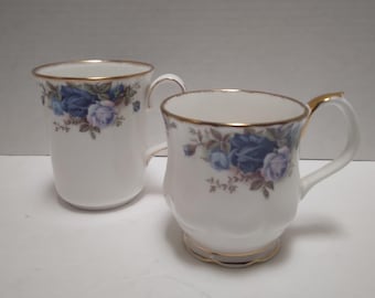 Royal Albert "Moonlight Rose" Bone China Tea cups/Coffee Mugs. Made in England 1987