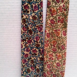 Two Flowered Ties, unisex accessories, vintage neckties, 1980's image 7