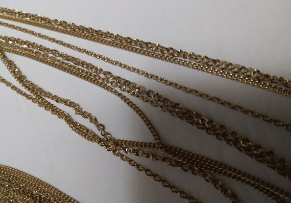 long Gold Chains necklace - image 5