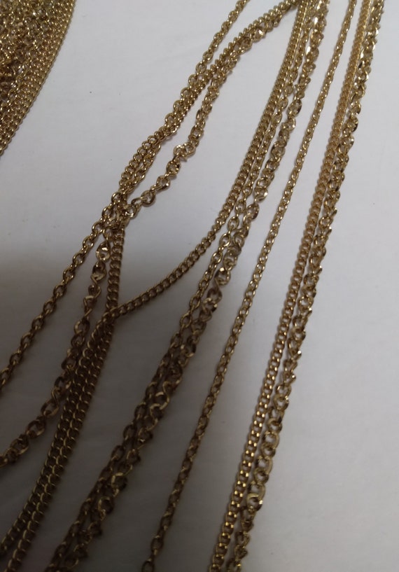 long Gold Chains necklace - image 7