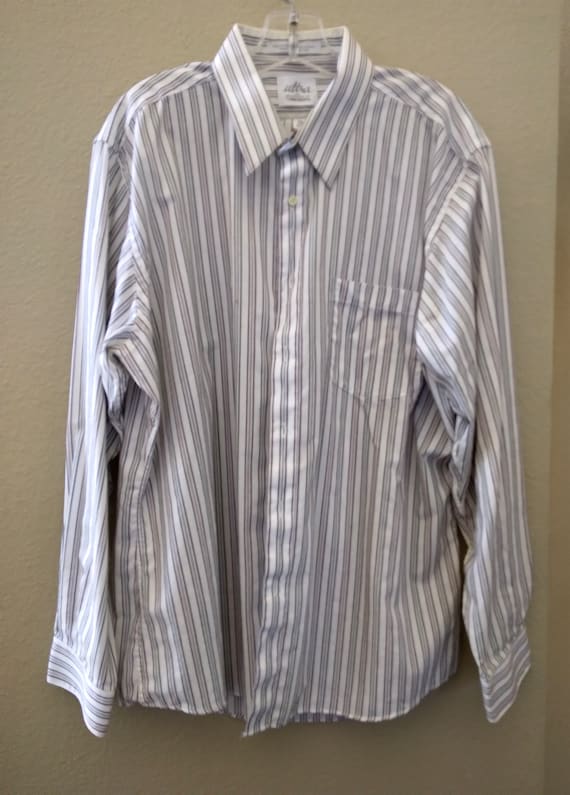 john henry dress shirts Men's Striped Dress Shirt by JOHN HENRY, Athletic Fit, Cotton/poly Blend