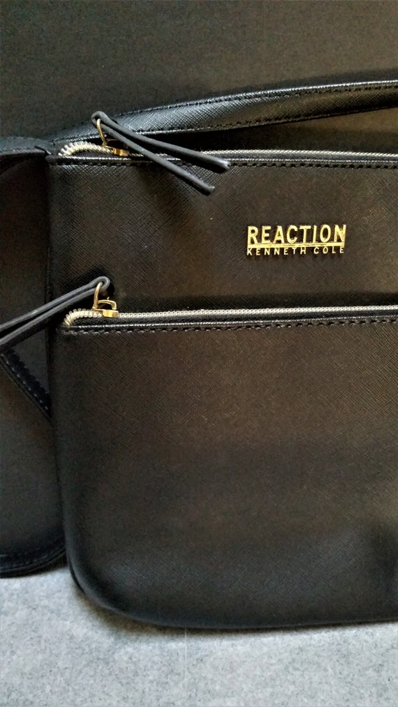 small Black Vegan leather Purse / Shoulder bag, Kenne… Gem