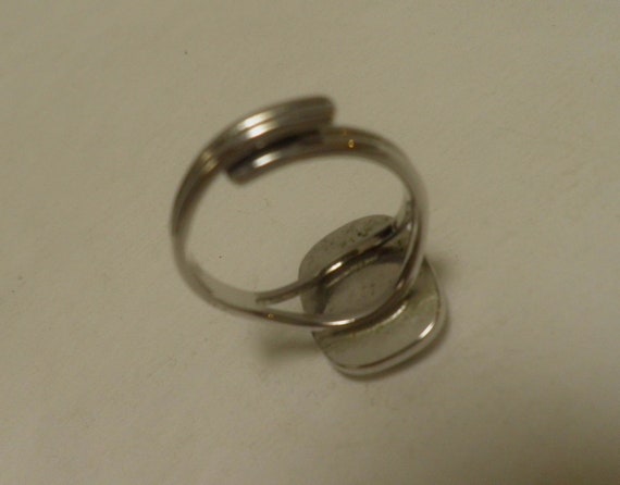 PAUA Abalone Shell and Silver Ring, adjustable, p… - image 5