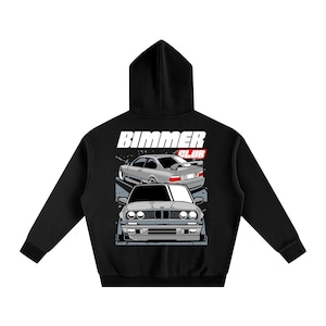BMW E30 & E36 Hoodie – Euro Car Scene Streetwear, Drift Legends Sweatshirt, Stanced BMW Gift, German Tuner Hoodie