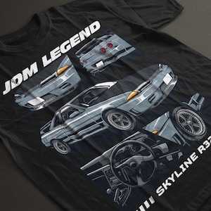 Skyline r32 jdm legend t-shirt, gtr godzilla tee, japanese car enthusiast shirt, turbo car gift, drift car lover shirt, jdm culture apparel