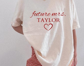 Personalized Future Mrs. Comfort Colors Shirt: Bride Engagement Gift