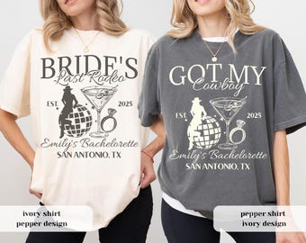 Last Rodeo Bachelorette Party Shirts: Nashville Western Theme