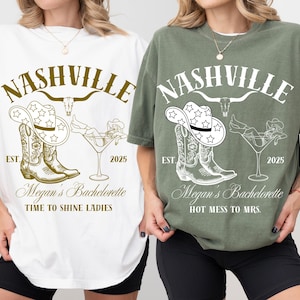 Custom Nashville Bachelorette Shirts, Rodeo Bachelorette, Cowgirl Bachelorette, Funny Bachelorette Shirts, Nashville Bridal, Comfort Colors