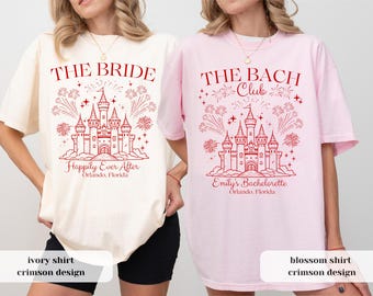 Personalized Princess Bachelorette Party Shirt: Magic Castle Bridal Tee, Orlando Girls Trip