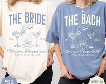 Junggesellinnenabschied Komfort Farben Shirt: Braut / Bach Club Passendes T-Shirt