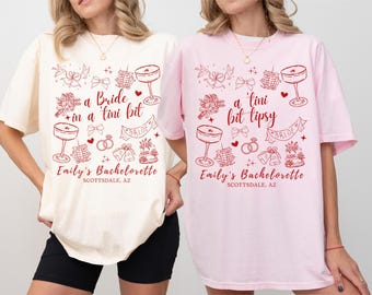 Espresso Martini Bachelorette Shirt: 'Tini Bit Bride, Custom Tees