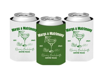 Aangepaste blikjeskoeler voor vrijgezellenfeesten: aangeschoten feestbedankje met martini-thema