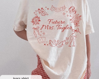 Future Mrs Shirt Custom Engagement Shirt Personalized Bride Shirt Engagement Gift For Anniversary Wifey Shirt Newly Engaged Gift