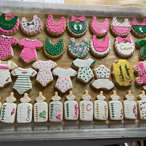 Baby Shower Cookies,Baby Clothes Cookies,Gender Reveal,Baby Dress Cookies,Cookies,Baby cookies,Royal icing baby cookies,decorated cookies