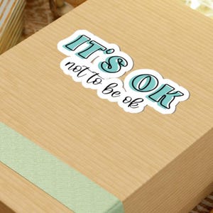 Pegatinas troqueladas inspiradoras, calcomanías para concienciar sobre la salud mental, pegatinas de afirmaciones positivas, regalos para el autocuidado, amor propio, estimulantes del estado de ánimo