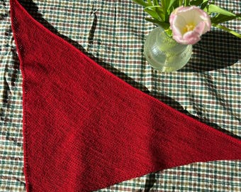 Tunisian Crochet Triangle Scarf - Eva Scarf