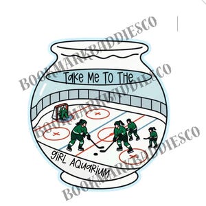 Boy Aquarium Hockey Romance Sticker | Funny Booktok Vinyl Decal image 2