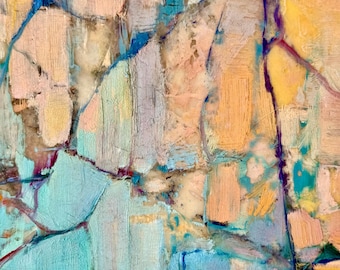 Pastel Abstract, Oil Painting Art Print