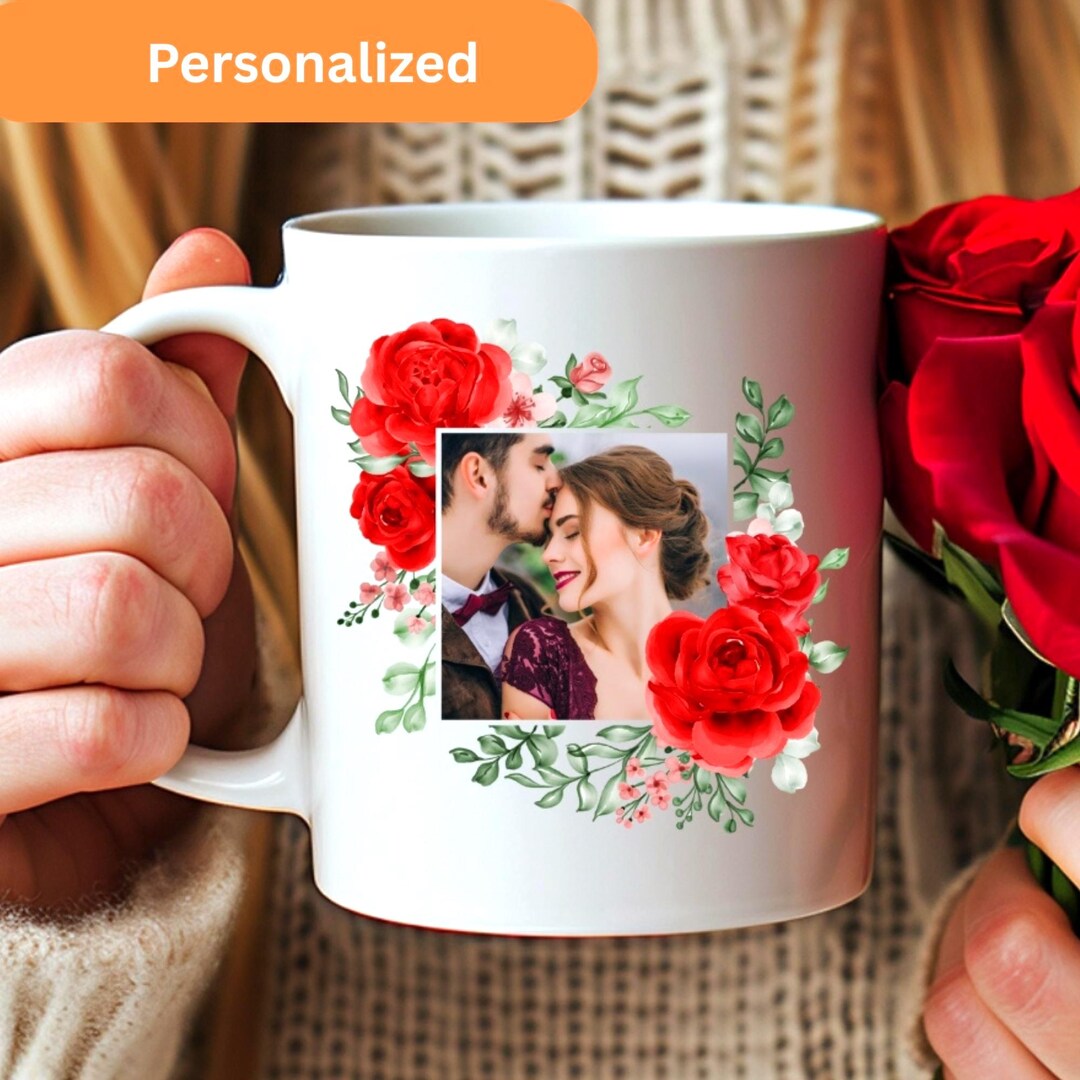 Sentimental Spring Mugs Personalized Valentine Day Romantic Couple Ceramic Mug, Wedding Gift ...