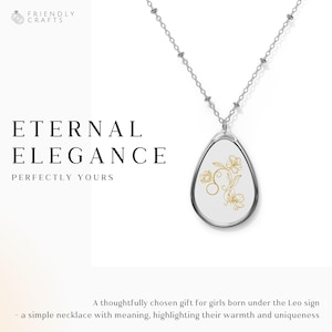 Leo Zodiac Necklace Gifts for Women, Leo Jewelry Birthday Gifts for Girls, Astrology Gifts, Horoscope Present, Dainty Gold Leo Sign Jewelry