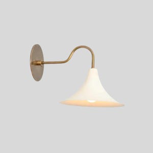 Mid Century Italian Style 1 Light Lamp Wall Mount Sconce Raw Brass Finish Bedroom Lights Vanity Lamps Premium Quality Light Fixture