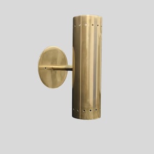 Italian Style Mid Century Brass Wall 2 Light Sconce - Raw Brass Finish Bedroom Light Vanity Lamps Premium Quality