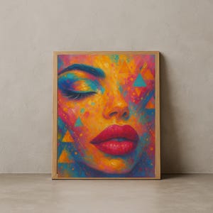 Makeup Wall Art Print, Glam Beauty Room Decor, Fashion Illustration for Makeup Artist, Cosmetic Lover Gift, Modern Salon Wall Decor