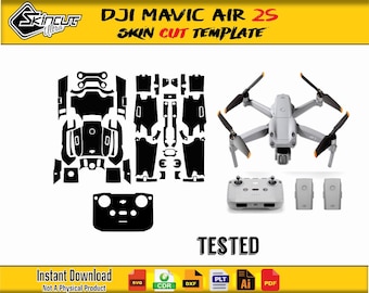 dji mavic air 2s skin vector skin template skin layout die cuts SVg Cricut Silhouette Eps