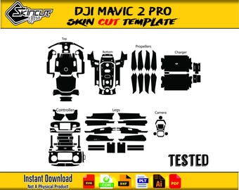 Dji Mavic 2 Pro Skin Vektor Vorlage Skin Layout Skin Die Cuts Datei SVG Skin Cricut Silhouette SVG Vektor Cut Datei Aufkleber Vektor
