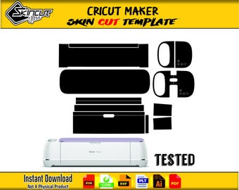 Cricut Maker Skin vector template file skin die cut layout Cricut Silhouette Cricut Maker SKin cut file Cricut Maker SVG Vector