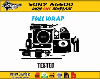 Sony A6500 Skin Vektor Vorlage Skin Layout Skin Stanzdatei SVG Skin Cricut Silhouette Eps ai Schneidevorlage