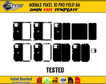 Google Pixel 10 Pro Fold 5G Skin vector template file skin die cut layout Google Pixel 10 Pro Fold 5G Skin Cut File