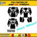 Ps5 Controller Skin Template Vector Skin Layout Skin Die Cuts File Svg ...