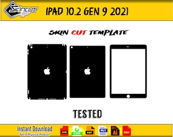 iPad 10.2 Gen 9 2021 skin template vector skin layout skin die cuts file svg cut file iPad 10.2 Gen 9 2021 Skin cut file iPad 10.2 Gen 9