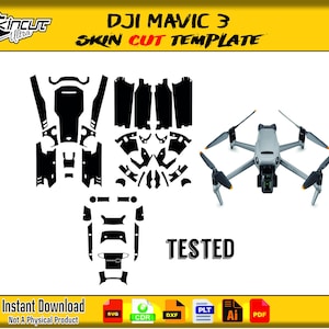 dji mavic 3 skin template vector skin die cuts layout skin die cuts file svg skin Cricut Silhouette EPS,AI,Svg,Cdr DJI Mavic 3 Skin cut file