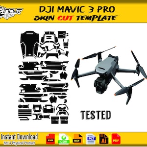 dji mavic 3 pro skin vector template skin layout die cuts file svg skin Cricut Silhouette dji mavic 3 pro Skin cut file EPS,AI,Svg,CDR