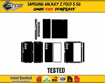 samsung galaxy z fold 5 5g Skin Template Vector file skin die cut skin layout file svg skin layout Cricut Silhouette Eps pdf Cutting