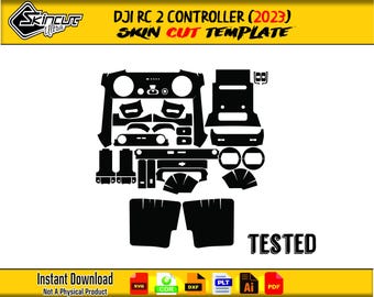 DJI RC 2 Controller 2023 Skin template vector file skin die cut layout Dji RC 2 Controller Skin cut file